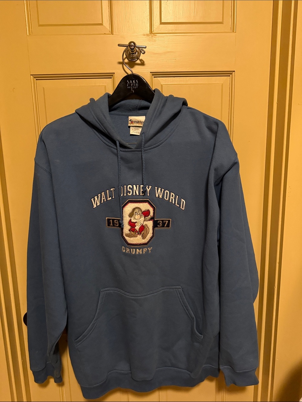Disney Blue Walt Disney World Grumpy Pullover Hoodie